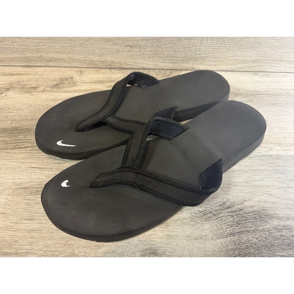 Nike Women's Celso Girl Comfort Thong Flip Flop Sandals Black 314870-011 Size 10 - Picture 2 of 9